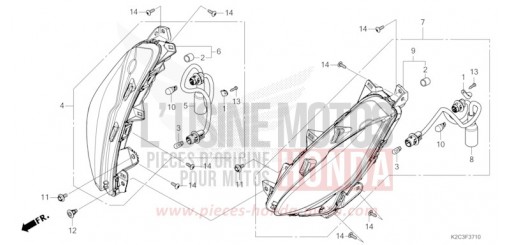 FRONT WINKER NSC110P de 2023